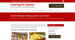 Desktop Screenshot of cateringforsydney.com.au